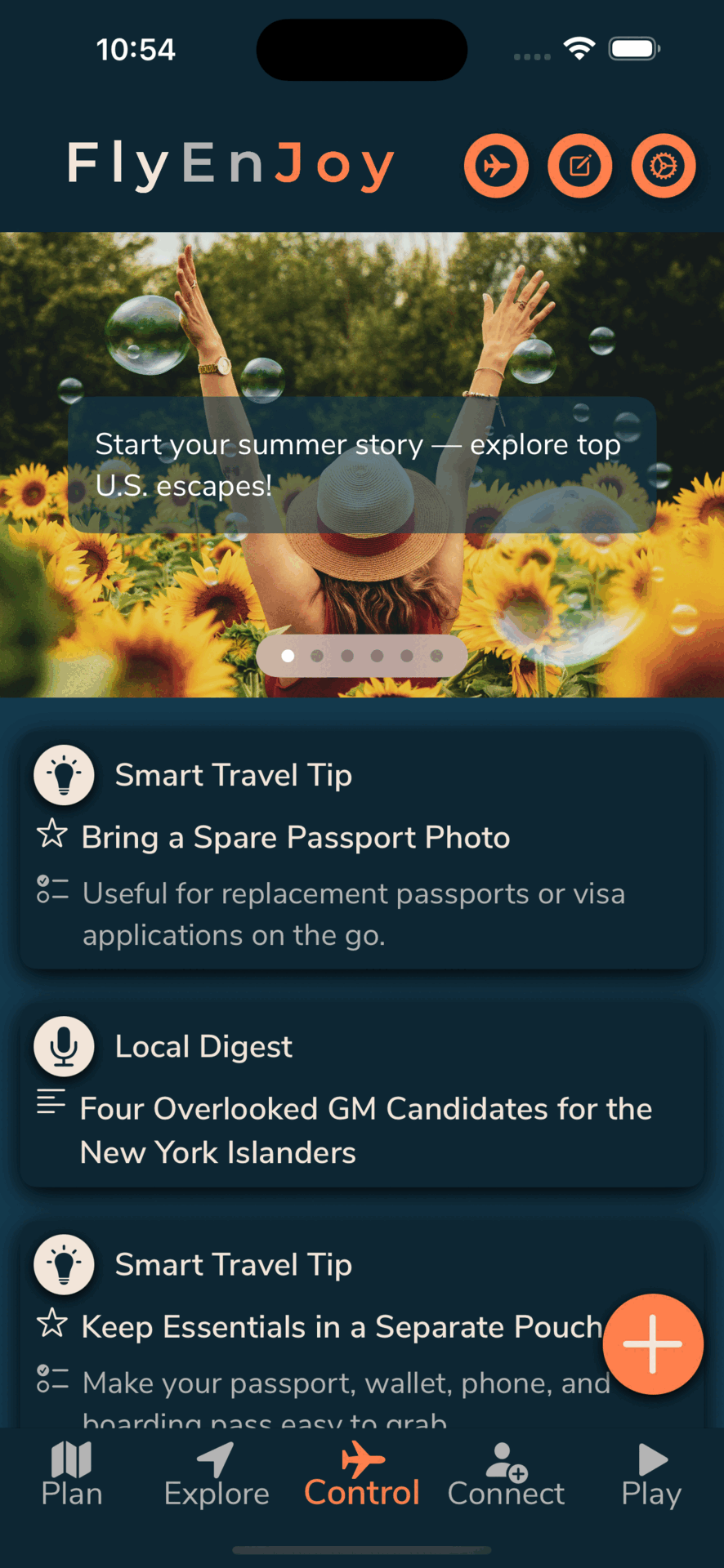 FlyEnJoy Control Tab
